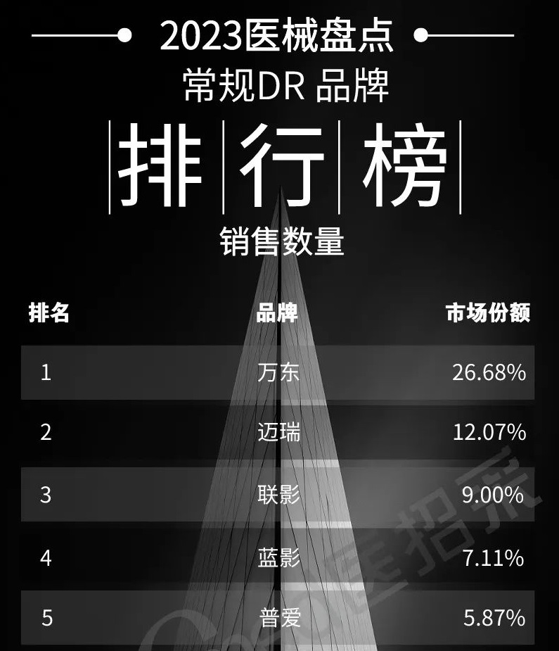 2023年常規DR銷量排行